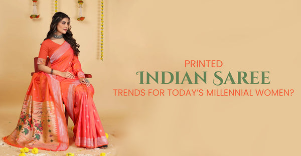 Printed Indian Saree