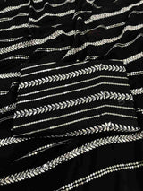 Black C-Pallu Sequence Embroidery Work