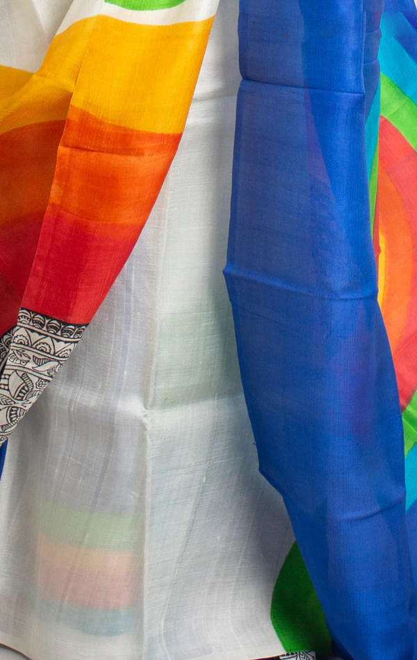Multicolor Printed Sarees